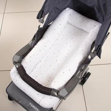 Imagem de Biramar Baby New York Mini Triângulo Ninho para Carrinho e Mini Berço, Branco, 64 x 36 x 10 cm