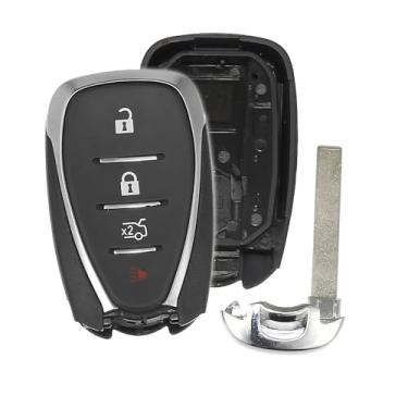 Imagem de TUCKBOLD Capa de chaveiro para Chevy Camaro Malibu Equinox Cruze Trax Volt 2016-2020 4 botões de substituição de plástico | Caixa de chave de controle remoto de entrada sem chave 1 peça
