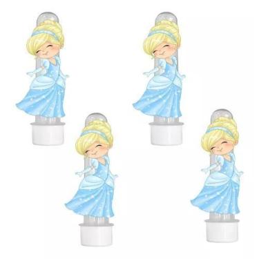 Imagem de 20 Tubetes 3d Personalizado Lembrancinha Cinderela Baby Aquarela - Bar