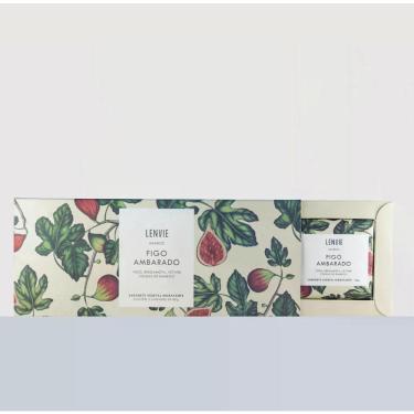 Imagem de Kit C/3 sabonete vegetal em barra figo ambarado 80G lenvie