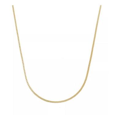 Imagem de Colar Corrente Veneziana Masculina Fininha 70cm Banhado A Ouro - Le Bi