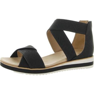 Imagem de LifeStride Sandália esportiva feminina Zoom, Preto, 8.5 Wide