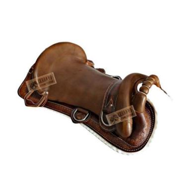 Imagem de MONTARIA Sela PAULISTA COM TRAVESSÃO  CAVALO LAÇO COMPRIDO - SELARIA S