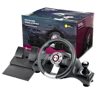 Imagem de Numskull Volante de corrida profissional com pedais e câmbio para Xbox Series X|S, Xbox One, PS4, Nintendo Switch e PC - acessório realista para controle de volante