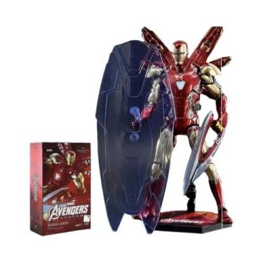 Imagem de Figura de ação ZD Iron Man coletar Homem de Ferro MK85 2.0 LED MK3 MK4