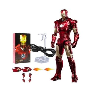 Imagem de Figura de ação ZD Iron Man coletar Homem de Ferro MK85 2.0 LED MK3 MK4