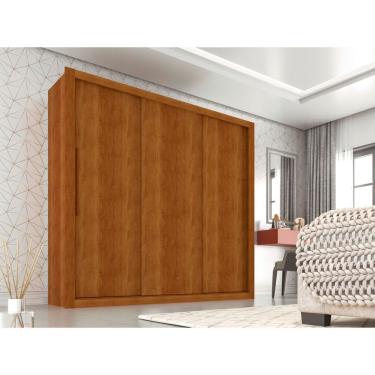 Imagem de Roupeiro Panamá Em Mdp Com 3 Portas E 4 Gavetas Sallêto Cinamomo