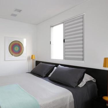 Imagem de Janela De Alumínio Veneziana 100X150Cm 3 Folhas Branco