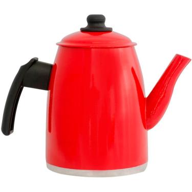 Imagem de Bule Vermelho Resistente Gulê Em Alumínio 1,85 Litros