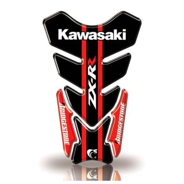 Imagem de Protetor De Tanque Adesivo Moto Kawasaki Zx-R Vermelho