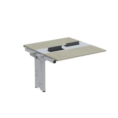 Imagem de Complemento De Mesa Plataforma Para Coworking Para 2 Pessoas 130x140 Nogueira Casblanca-cinza