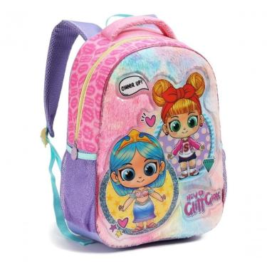 Imagem de Mochila Costas Feminina Escolar Menina Infantil Hey Girls Lol Linda Pelucia