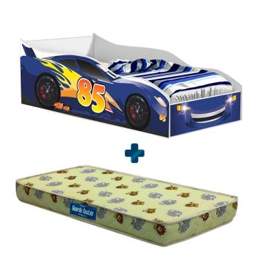 Imagem de Cama Carro Azul Infantil Blue Gabrielli Móveis Probel