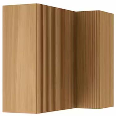 Imagem de Armário Aéreo De Canto Nesher Rainha Em Mdf 15mm Nature