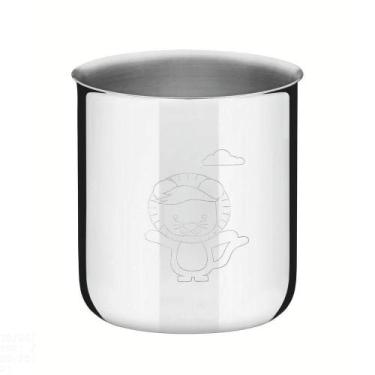 Imagem de Copo Infantil Tramontina Baby Friends Em Aço Inox 340 Ml Tramontina