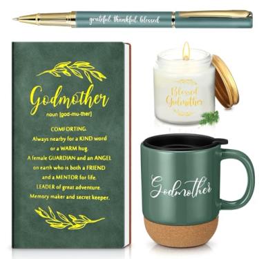 Imagem de Hushee 4 peças de presente de pedido de madrinha, Will You Be My Godmother from Godchild, presentes de Deus mãe para mulheres, presentes de anúncio de gravidez para Deus mãe, madrinha, padrinhos