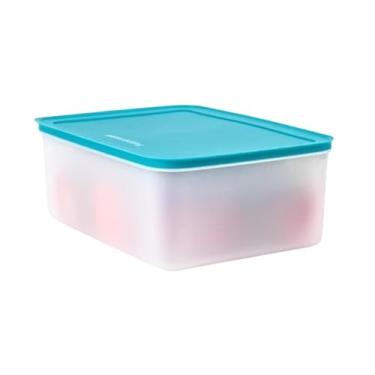 Imagem de Tupperware Recipiente Extra Grande Freezer Mates Plus 5,7L Com 24 Xícaras E Lacre Azul