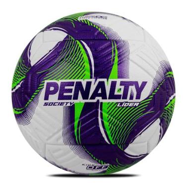 Imagem de Bola Society Penalty Lider XXV Pu Kick Off Ultra Fusion 5214091, Branc