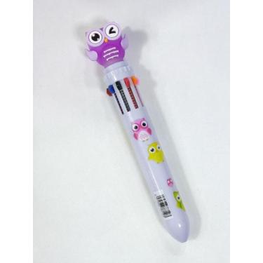 Imagem de Caneta coruja colorida 10 cores - Owl, 3