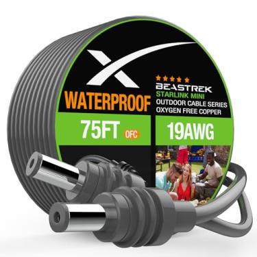 Imagem de BeasTrek Cabo De Alimentação Dc Starlink Mini, 23 M/75 Pés, Substituição Para À Prova D'Água, Resistente Às Intempéries E Durável, Acessórios Ambientes Externos, Domésticos, 75 Pés Comprimento
