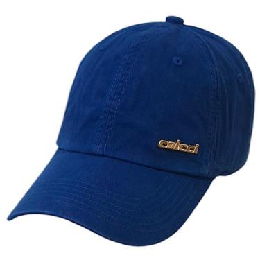 Imagem de Boné Unissex Colcci Básico Placa de Metal Dourado, Azul darkness, UN