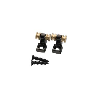 Imagem de OVSAL 2 Peças De Suporte Cordas Rolo Preto Para Guitarra Elétrica, Guia Árvore Strat Stratocaster Telecaster