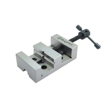 Imagem de Mini torno de aço com aterramento de precisão 50 mm II serve para nossas mini lâminas de fresagem de torno vertical 90 x 50 mm