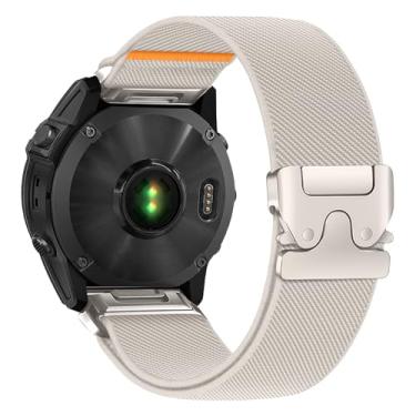 Imagem de Pulseiras masculinas de nylon elástico para Garmin Fenix 8 de 51 mm/Fenix 5X/Fenix 7X/6X/5X Plus/6X Pro, Quickfit de 26 mm, pulseira esportiva de substituição para Garmin Tactix Delta/EPIX Pro 51 mm
