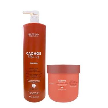 Imagem de Kit Arvensis Cachos Naturais - Shampoo 1L + Máscara Capilar 2x1 500g