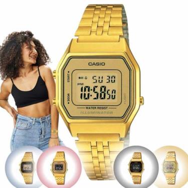 Imagem de Relógio Feminino Marca Casio Vintage Feminino Pequeno Quadrado Digital