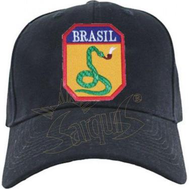 Imagem de Boné bordado - cobra vai fumar - feb brasil - Sarquis , Preto