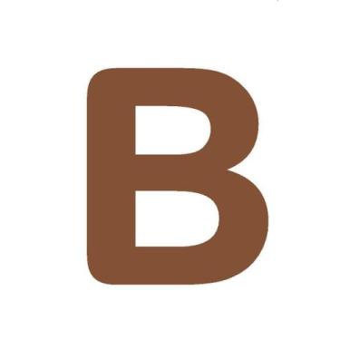 Imagem de Letras em EVA Alfabeto Marrom - 14cm - Extra Festas, B