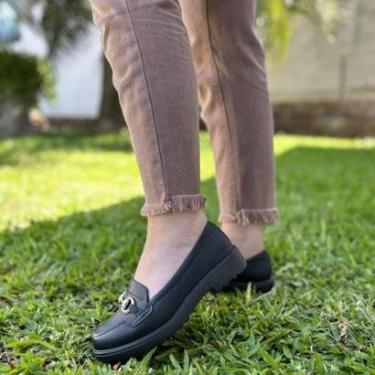 Imagem de Sapato Mocassim Oxford Ultra Conforto Modare 7357.106 - Preto-Feminino