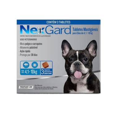 Imagem de Nexgard Antipulgas e Carrapatos Cães de 4,1 a 10 Kg - 3 Tabletes - BOE
