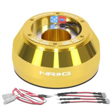 Imagem de NRG Innovations Cubo curto para volante estilo corrida, eixo de direção de alumínio bloqueável, unidade adaptadora de liberação rápida com padrão de parafuso de 6 x 70 mm, para Toyota/Scion/Subaru