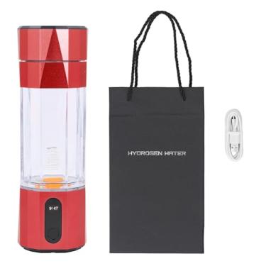 Imagem de Vomeko Hydrogen Water Bottle 8000 PPB Eletrólise PEM ionizante com 208 ml de capacidade por portátil gerador de água rico em hidrogênio para viagens, Ginásio de escritório (Red)