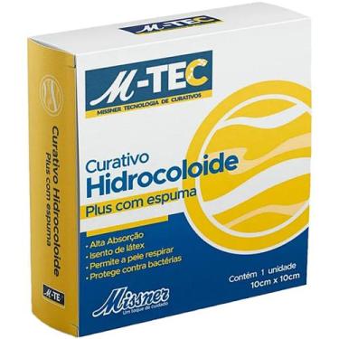 Imagem de Curativo Hidrocoloide Plus com Espuma M-Tec 10X10cm - unidade - Missne