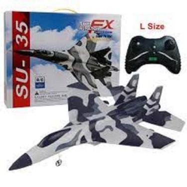 Imagem de Avião Controle Remoto 2.4Gh Aeromodelo Caça Su35 Camuflado