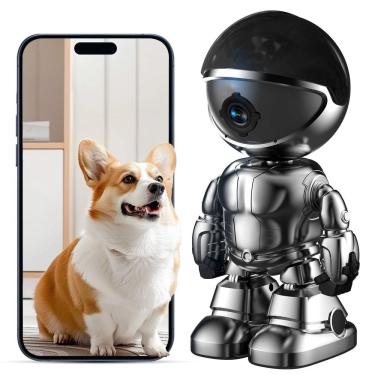 Imagem de Câmera interna DYPCO 2K 5G/2,4 GHz WiFi Home Security com sirene