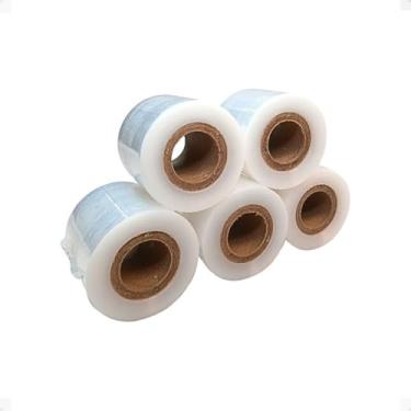 Imagem de Kit 50 Rolos Filme Stretch Corte especial De 50mm / 5Cm Resistente com 25 micras