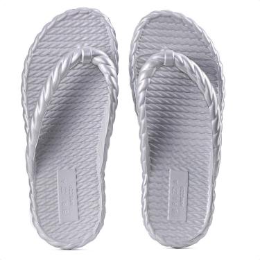 Imagem de Chinelo EVA Brizza Arezzo Prata - Feminino-Feminino