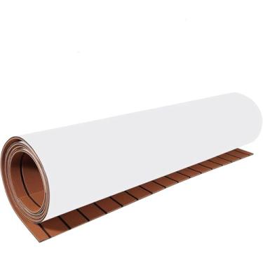 Imagem de Tapete De Pesca Autoadesivo Para Marinho Piso De Barco Espuma Eva Antiderrapante Folha De Deck De Teca Para Caiaque Iate Barco A Motor Barco De Pesca De Esqui Aquático Rv Piso Pr, Brown Black Stripes