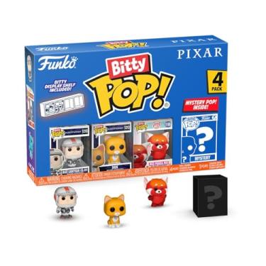 Imagem de Funko Pop! Bitty: Pacote com 4 mini brinquedos colecionáveis da Pixar - Buzz Lightyear (XL-01), Sox, Panda Vermelho Mei e Mystery Chase Figure (os estilos podem variar)