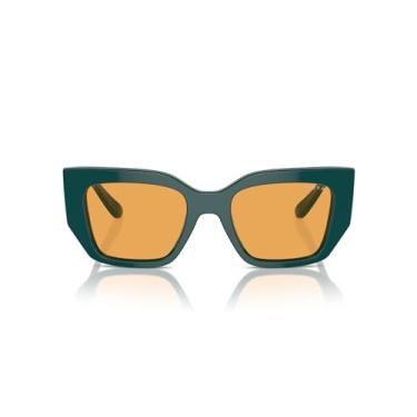 Imagem de Óculos de Sol Vogue Eyewear 0VO5583S 3163/7 Tam 51 / Verde - Lentes Laranja