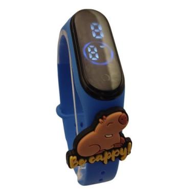 Imagem de Relógio Touch Infantil Capivara "Be Happy!"_Az - SMACTUDO