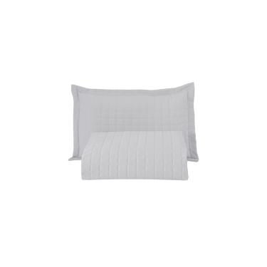 Imagem de Kit Cobre Leito Matelado Copacabana 2 Peças Solteiro 100% Poliéster Percal 300 Fios - Branco