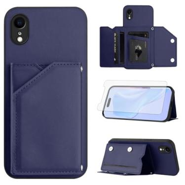 Imagem de Asuwish Capa de telefone para iPhone XR 6.1 Capa carteira com protetor de tela, suporte para cartão, alça transversal, cordão de couro para iPhoneXR iPhone10R i Phonex 10XR 10R RX CR iPhoneXRcases