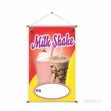 Imagem de Banner pronto Milk Shake BA 415 medida 45x70 cm arte Pronta