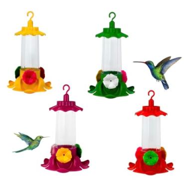 Imagem de kit de 4 Bebedouros para Beija-Flor, 80ml, para Varanda, quintal, etc. Modelo Premium - Sistema Anti-Formiga.