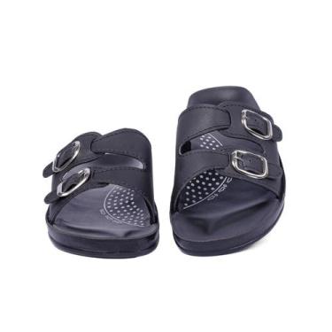 Imagem de Papete Ortopédica Feminina Chinela Macia Tamanco para Dores nos Pés - 